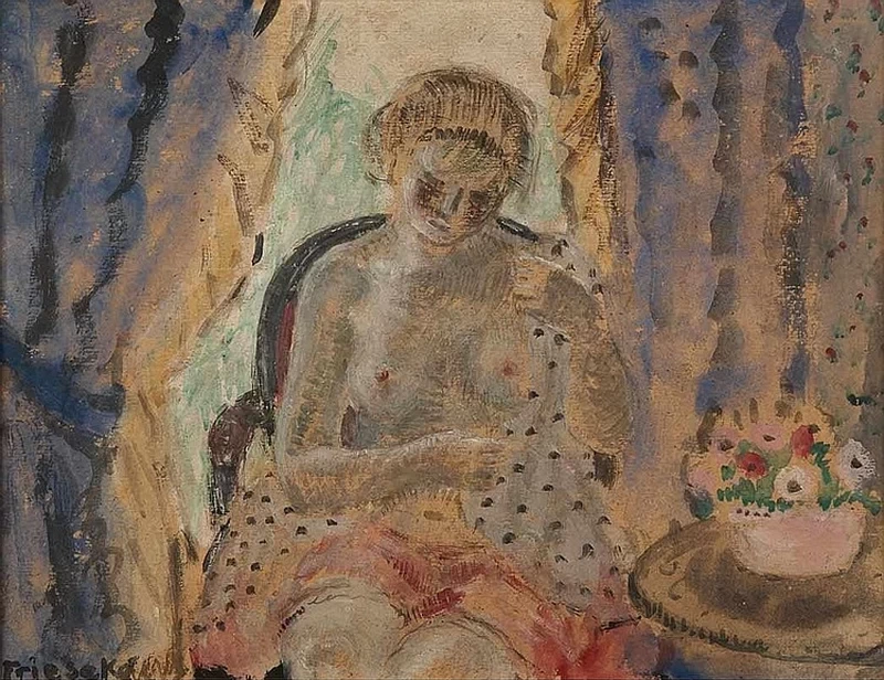 Nuda davanti alla finestra